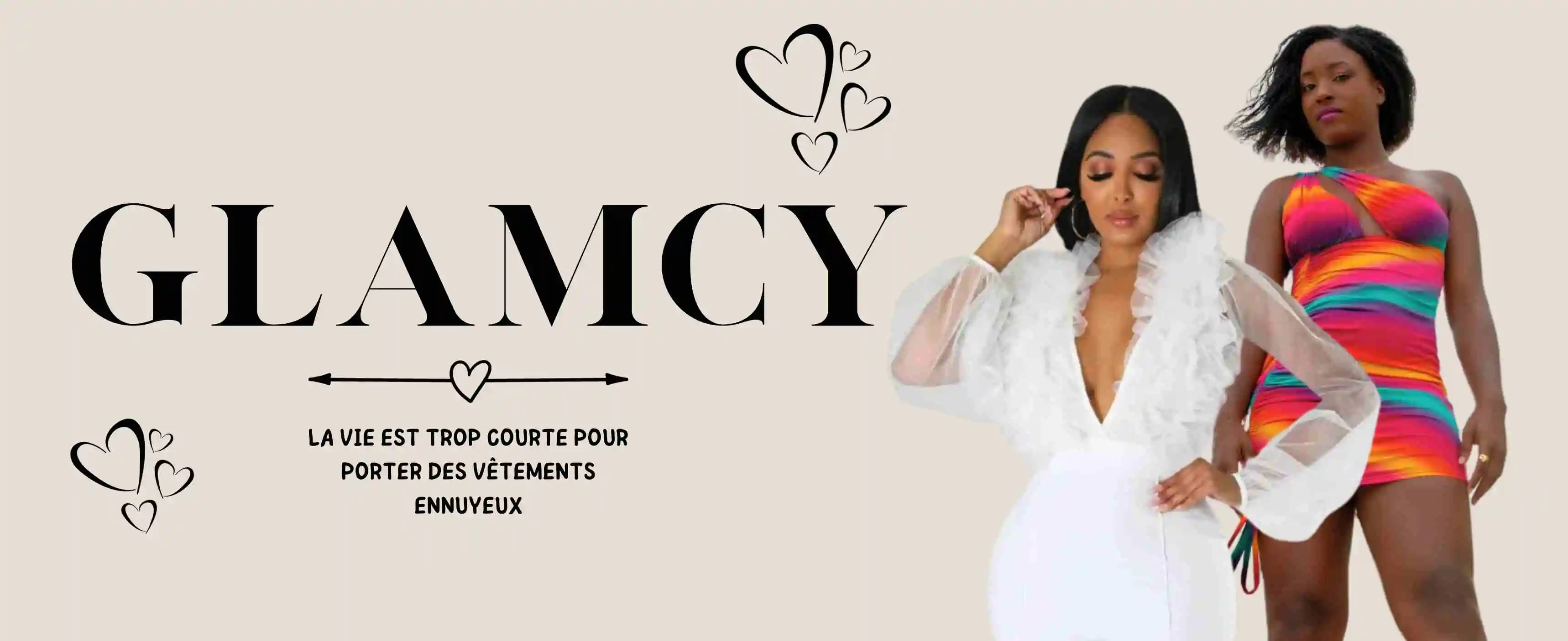 Glamcy - boutique de mode spécialisée dans les vêtements classe et élégants pour femme, avec livraison en Martinique.
