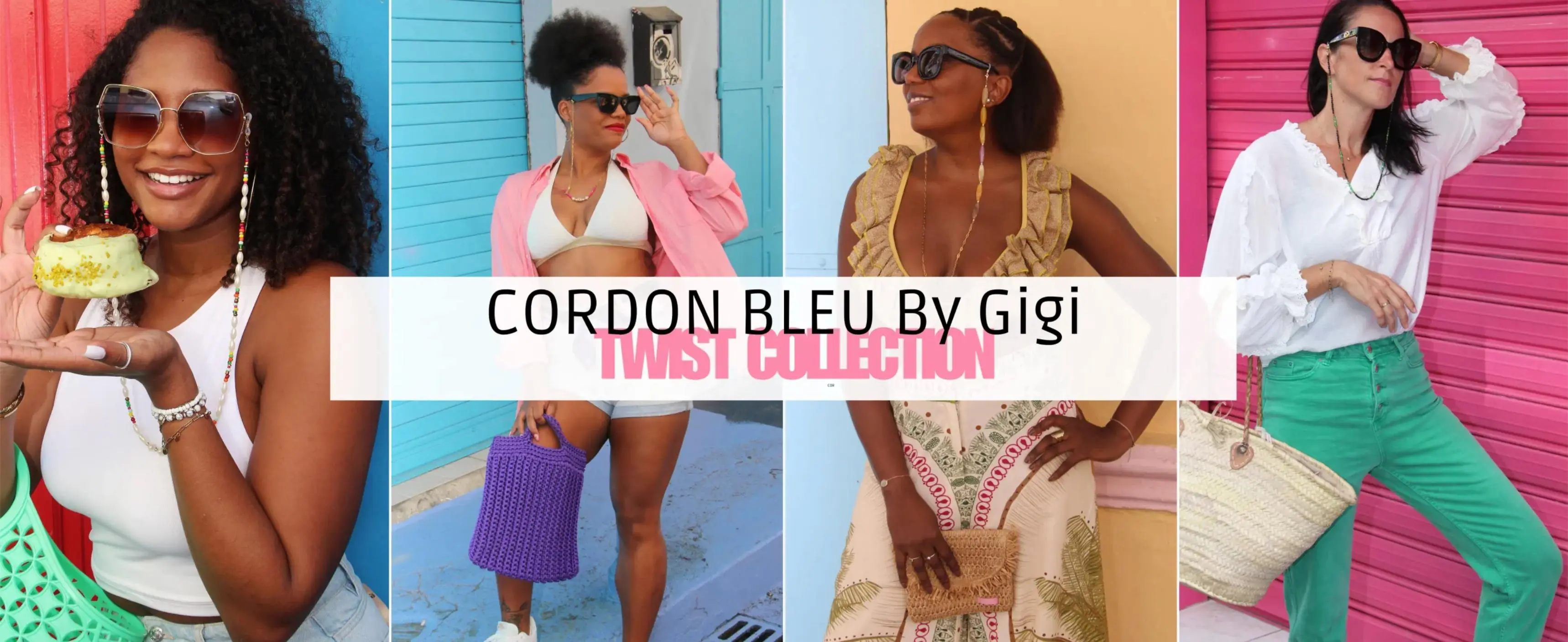 Boutique Cordon Bleu by Gigi - création de cordons tendance pour lunettes et chapeaux, alliant style et praticité.