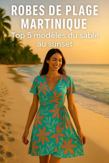 Robes de plage tendance à porter au sunset en Martinique